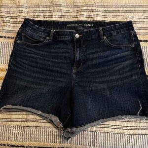 American Eagle Outfitters Women's Deep Indigo Jean Shorts